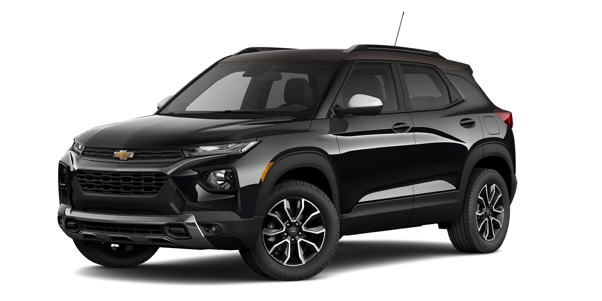 2021 Chevy Trailblazer in two-tone Mosaic Black Metallic / Zeus Bronze Metallic